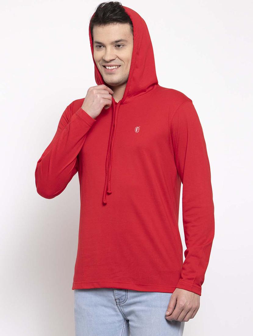 red solid t-shirt