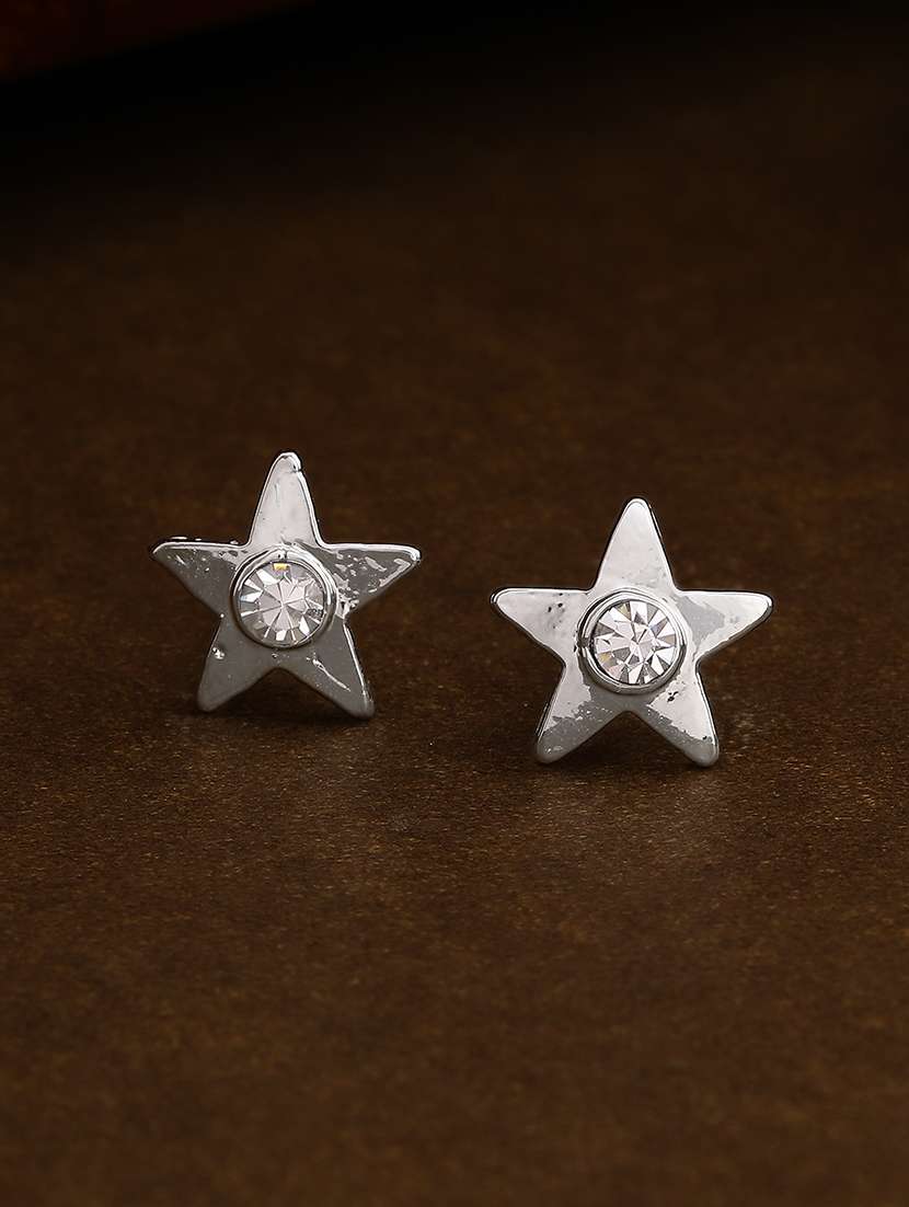 silver  metal studs earring
