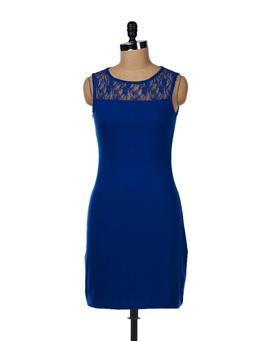 Indigo Lace Dress - GRITSTONES