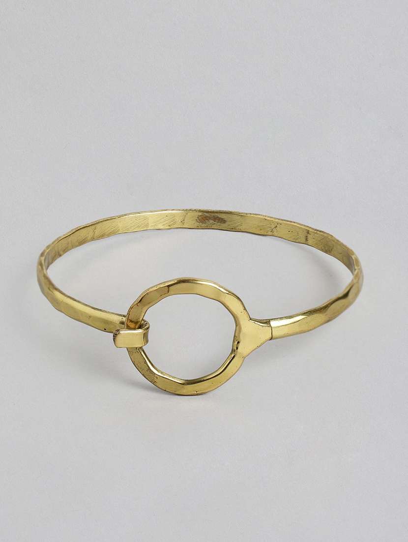 gold metal cuffs bracelet