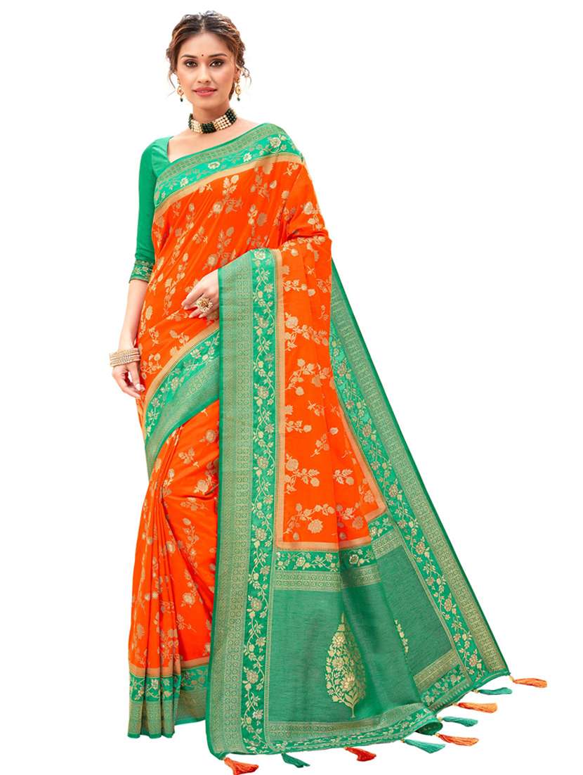 women's banarasi saree with blouse
