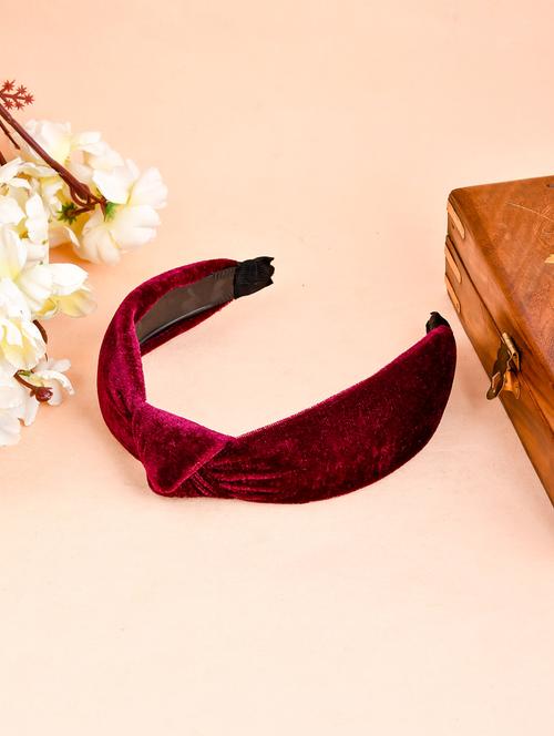 maroon knot hairband - 18396241 - Very Small Image - 1