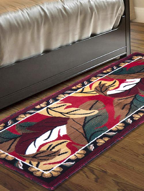 gaba rugs polypropylene decorative bedside/kitchen runner -45x150 cm, red - 18425524 - Very Small Image - 1