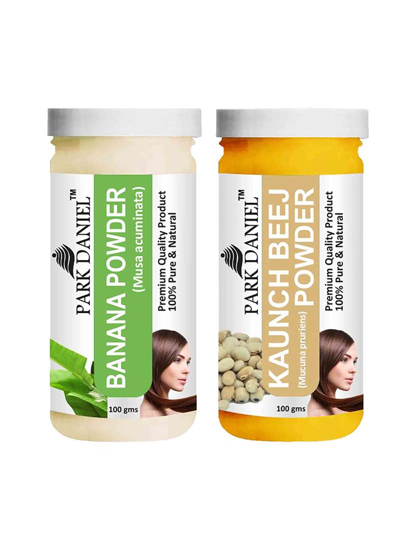 park daniel 100% pure & natural banana powder & kaunch powder combo pack of 2 jars of 100 gms(200 gms)