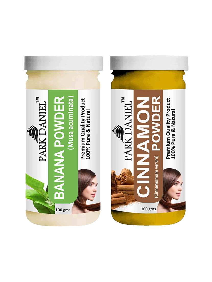 park daniel 100% pure & natural banana powder & cinnamon powder combo pack of 2 jars of 100 gms(200 gms)