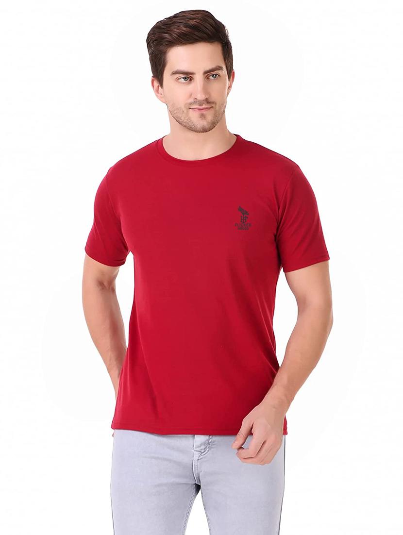red solid t-shirt