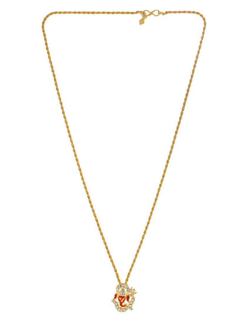 gold brass pendant