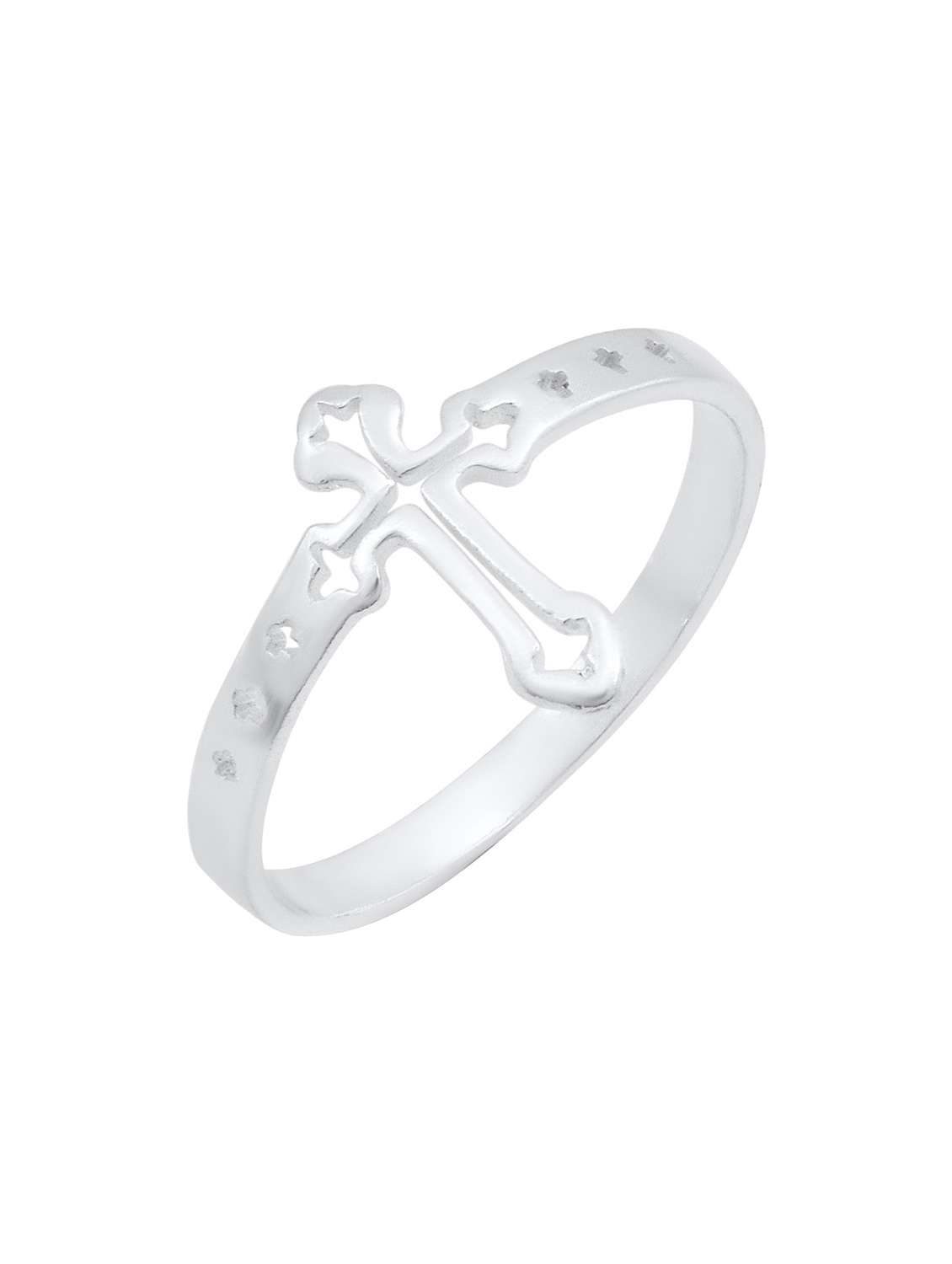 silver pleated ring