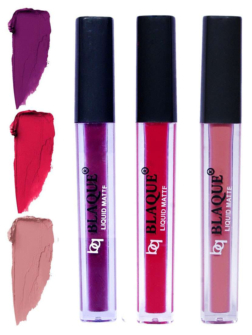 matte liquid lip gloss combo of 3 lipstick # 103-104-116