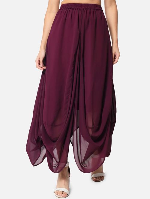 mid rise cowl hem palazzo - 19087764 - Very Small Image - 1