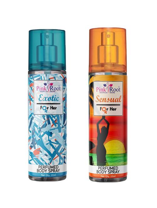 exotic & sensual perfumed body spray for women, pack of 2 - 19090091 - Very Small Image - 1