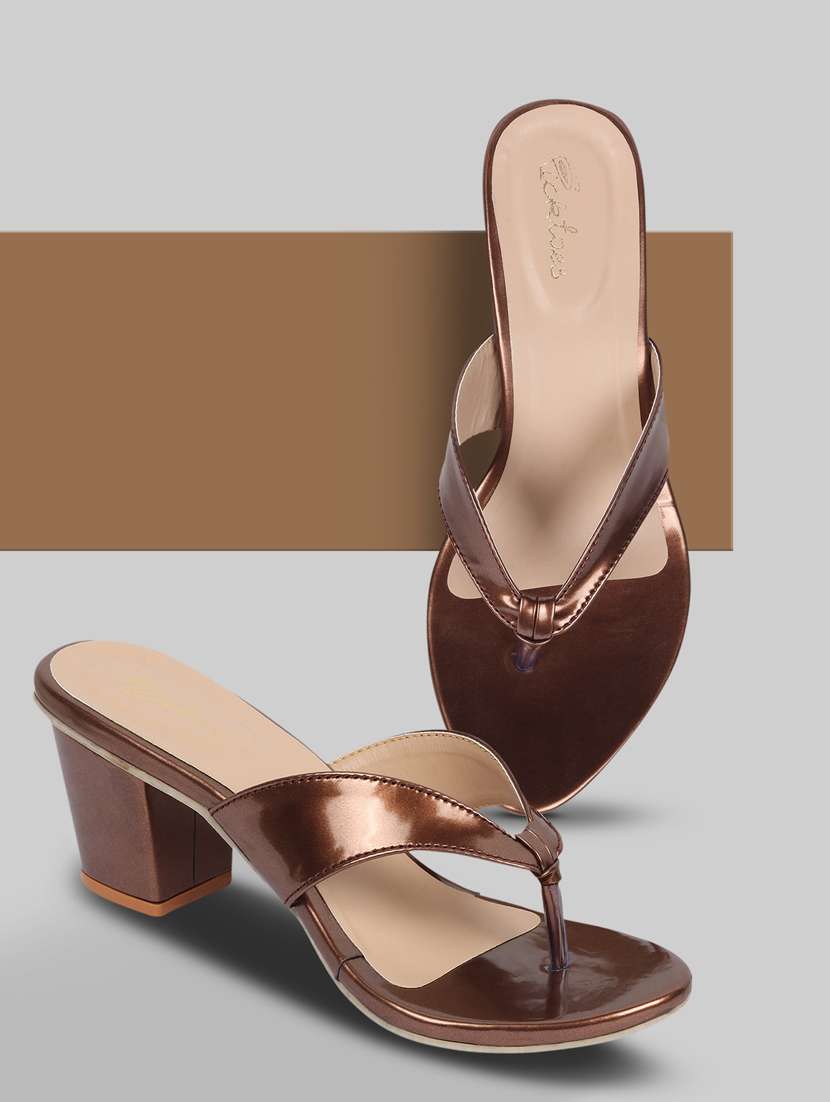 women solid slip on sandal