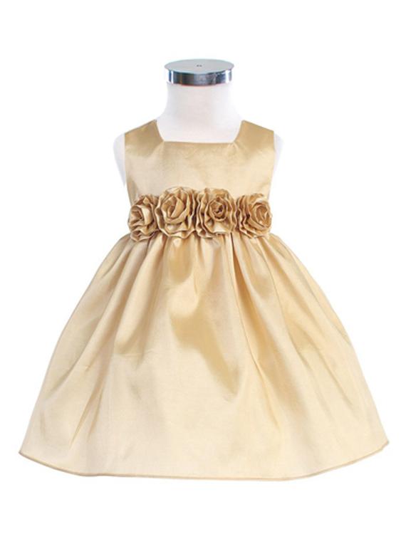 girls square neck sleeveless frock