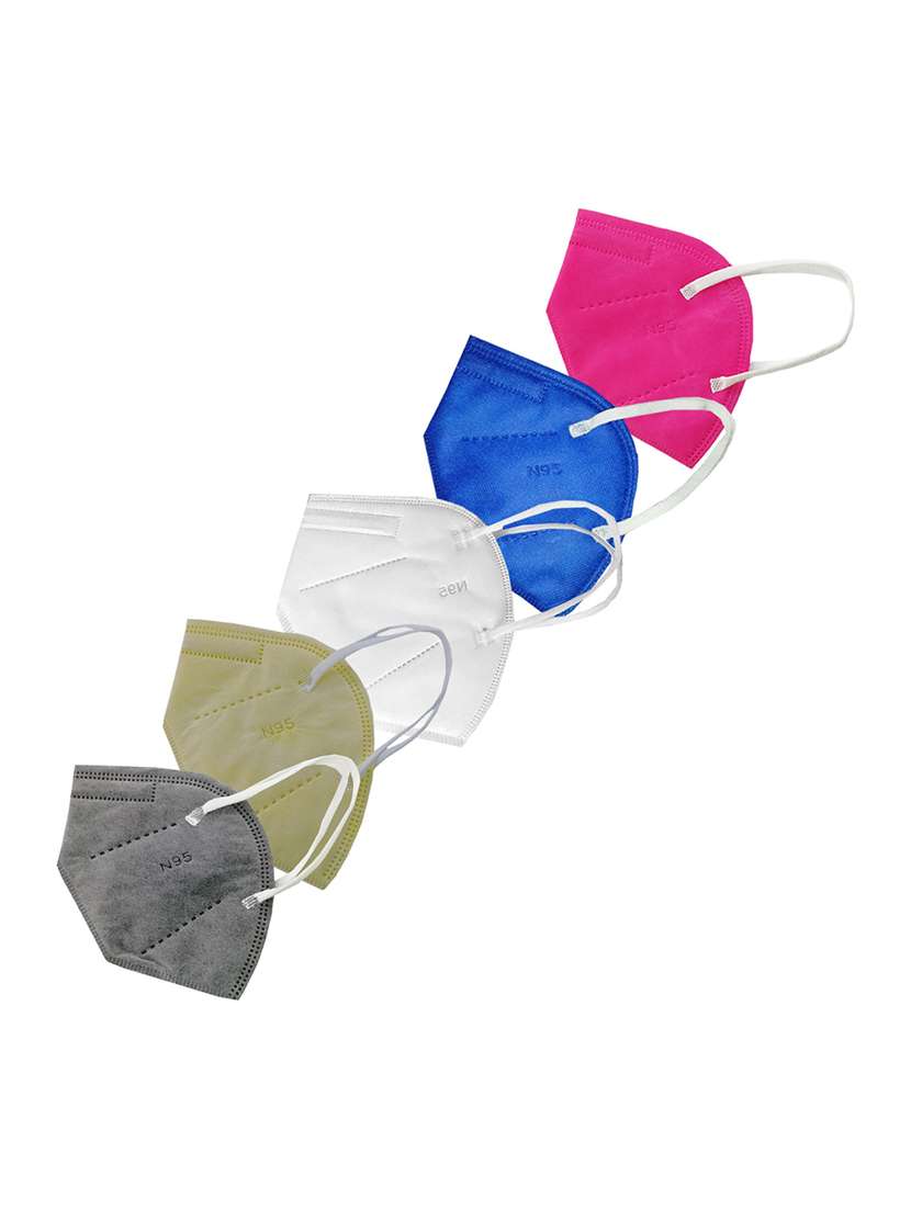 women solid face mask combo