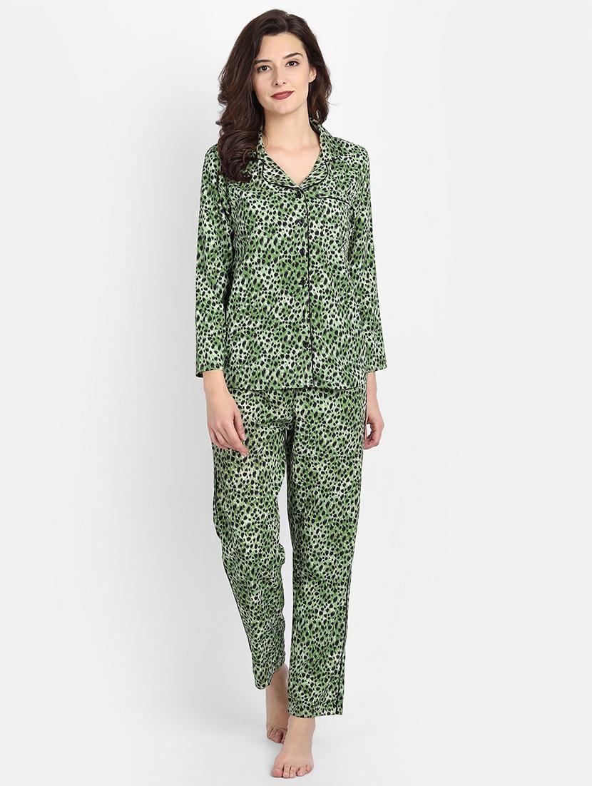 women printed night suit set