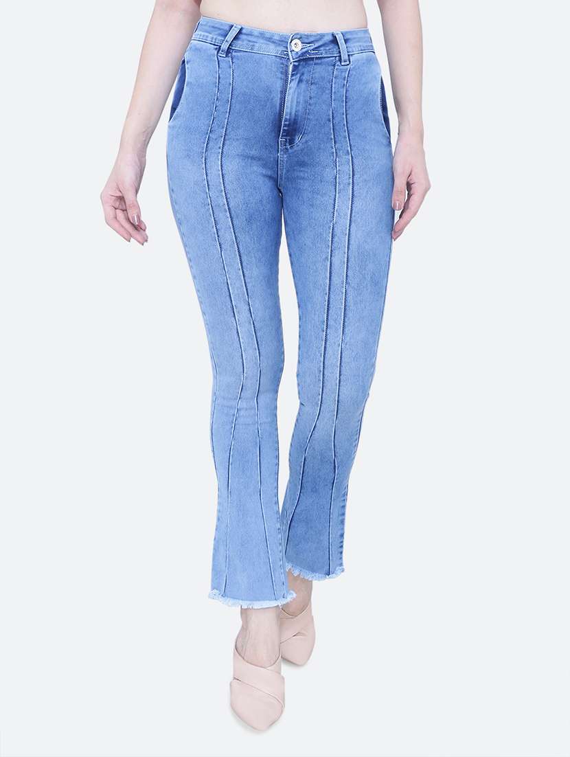 women's plain bootcut jeans
