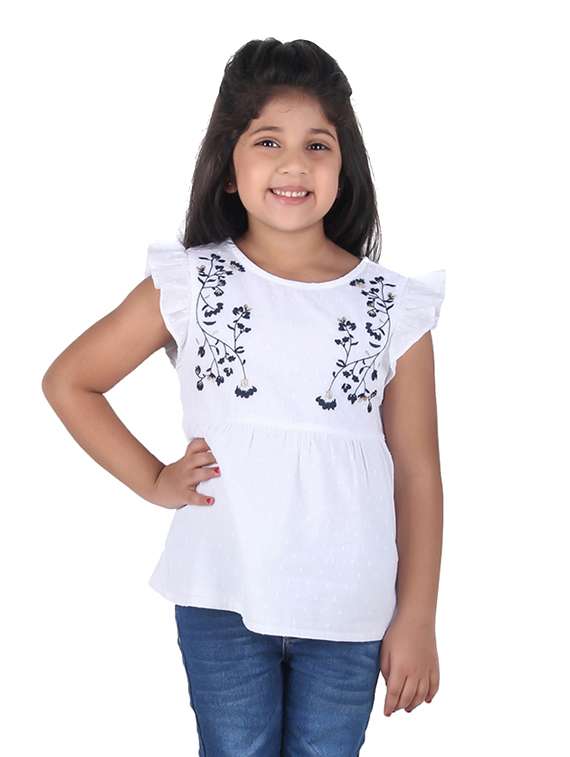 girls round neck top