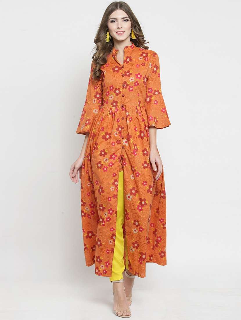 printed kurta with pant set