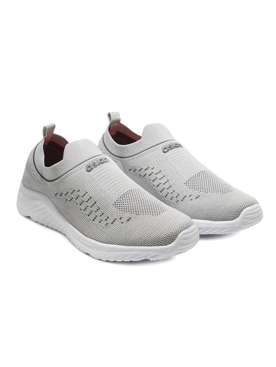 grey slip on sport shoes