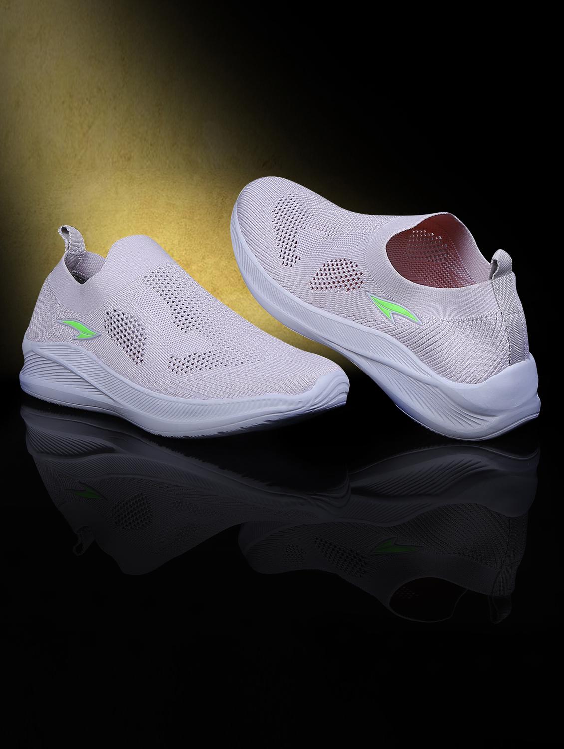 grey mesh sport shoes
