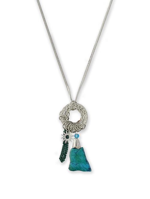 Silver Chain Charm Necklace - THE PARI
