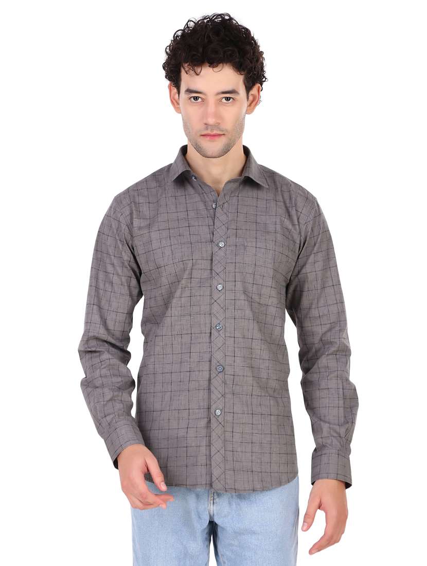 mens checks casual shirt
