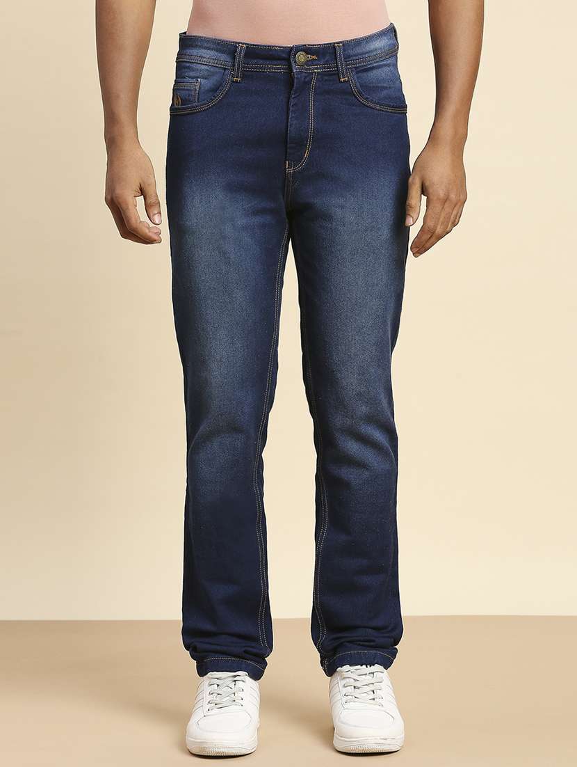 mens bootcut fit plain jeans