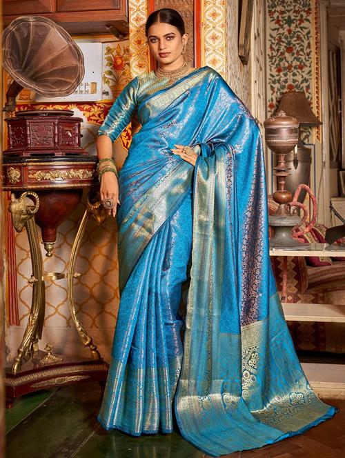 women's banarasi saree - 20306655 - Very Small Image - 1
