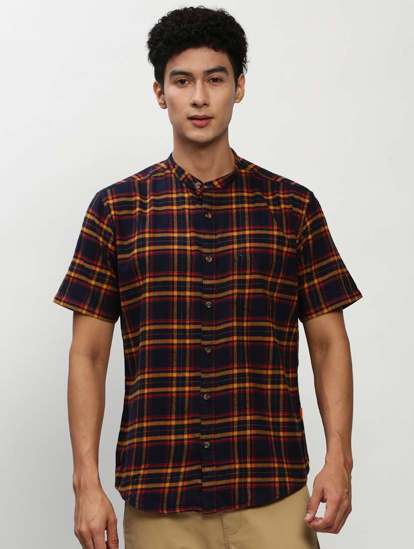 mens checks casual shirt