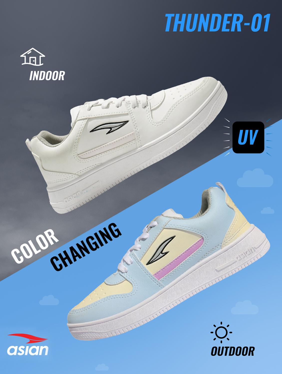 white synthetic lace up sneakers