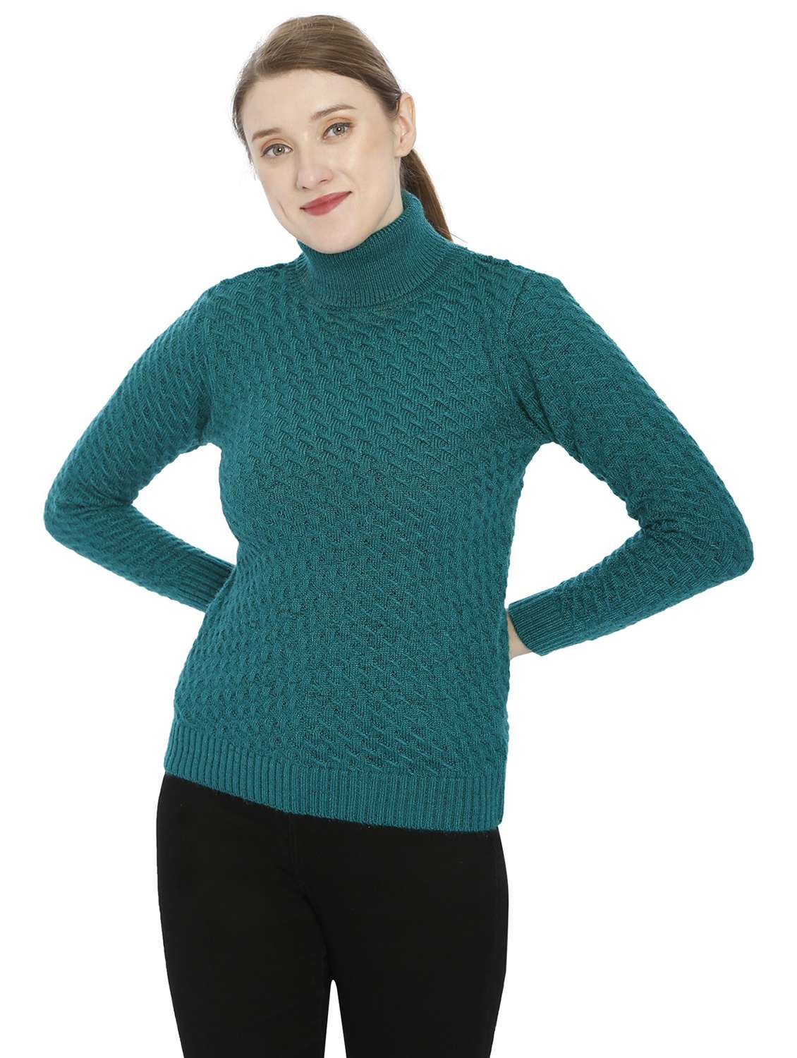 women self design long sleeve pullover