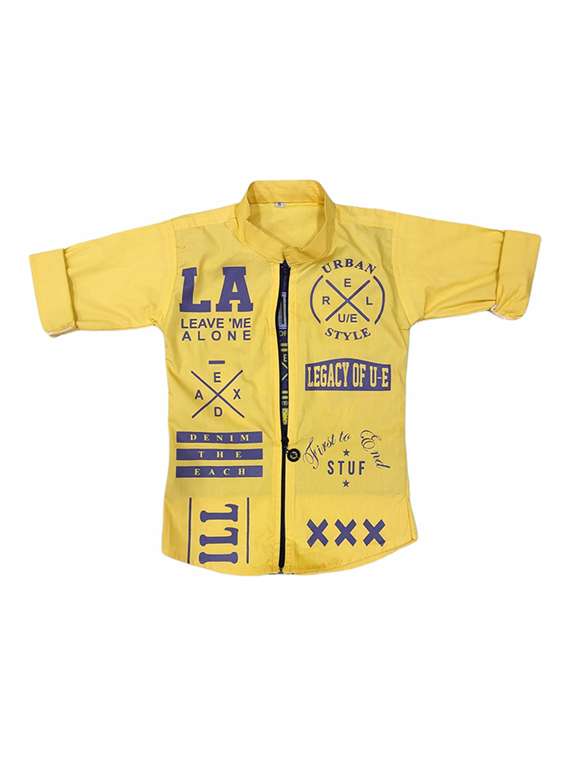 boys typographic jacket with attached t-shirt