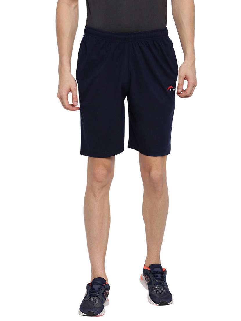 men mid rise cotton shorts