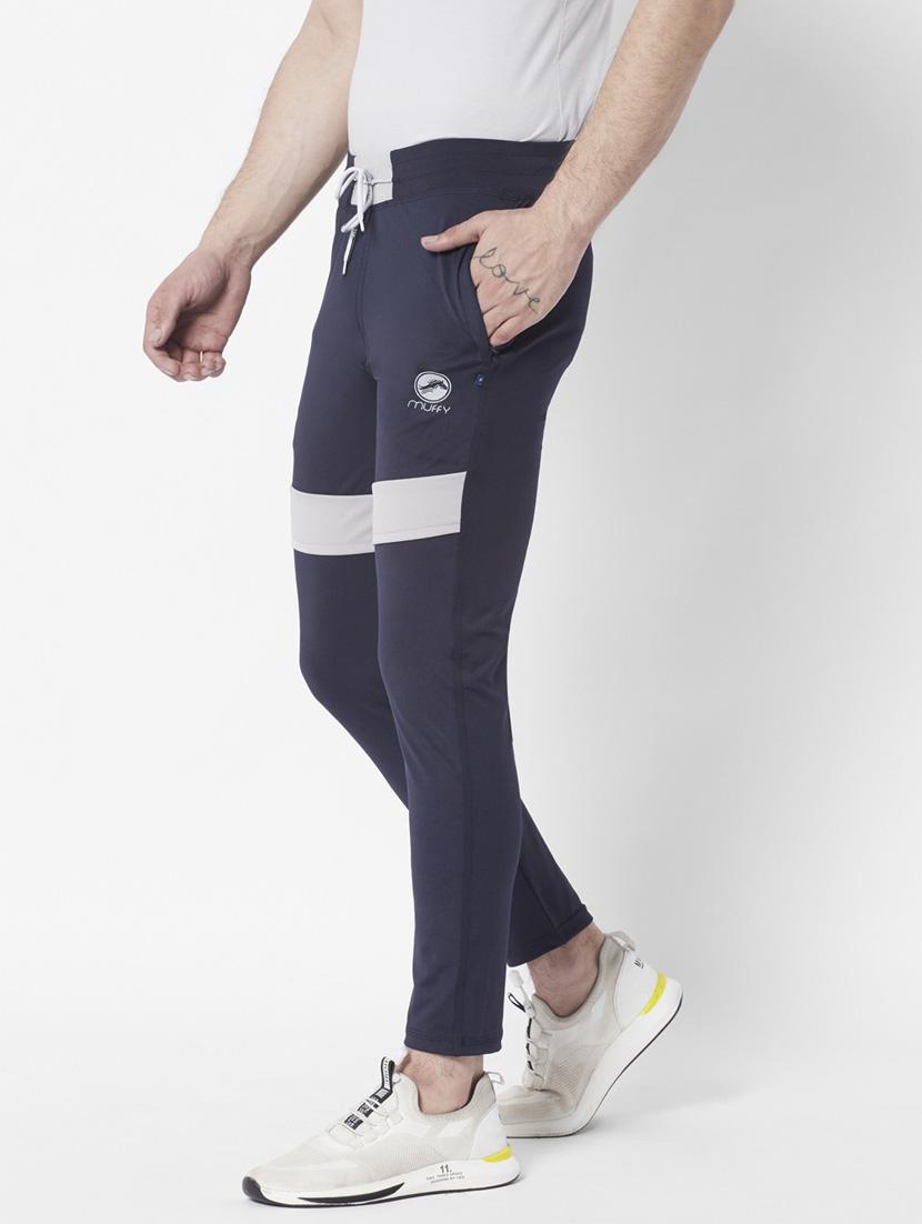 men mid rise full lenght track pant