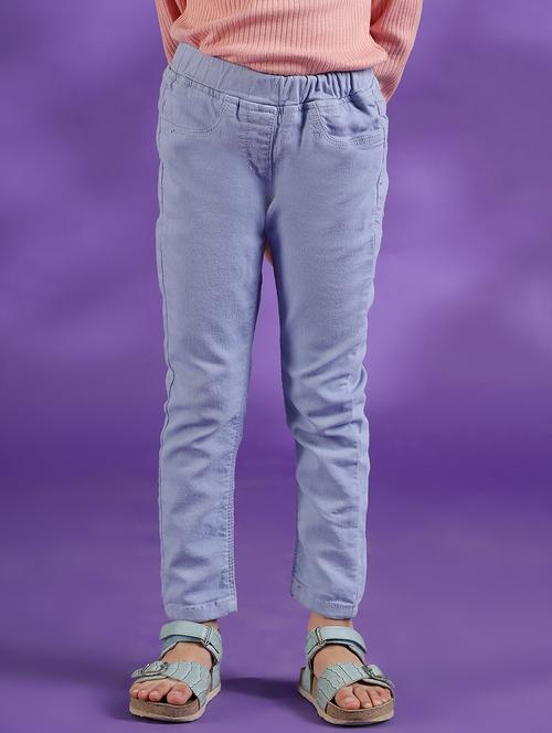 girsl mid rise solid jeggings - 21246874 - Very Small Image - 1