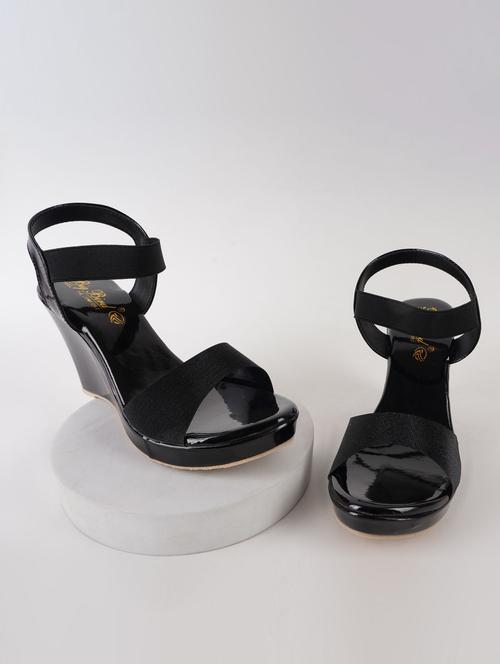 women black ankle strap sandal - 21395078 - Very Small Image - 1