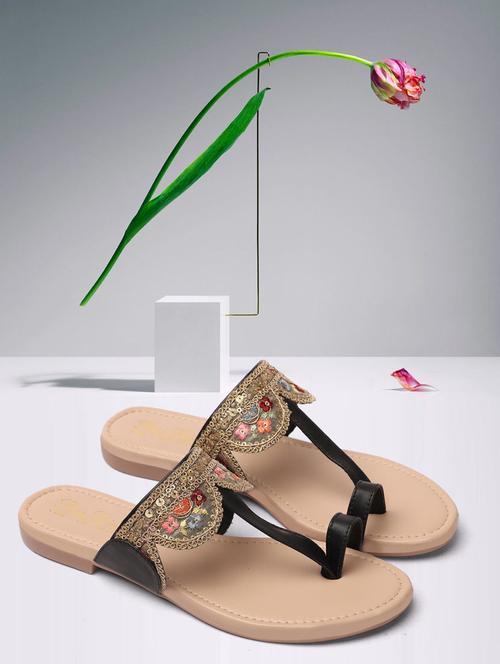 women black slip on sandal - 21395145 - Very Small Image - 1