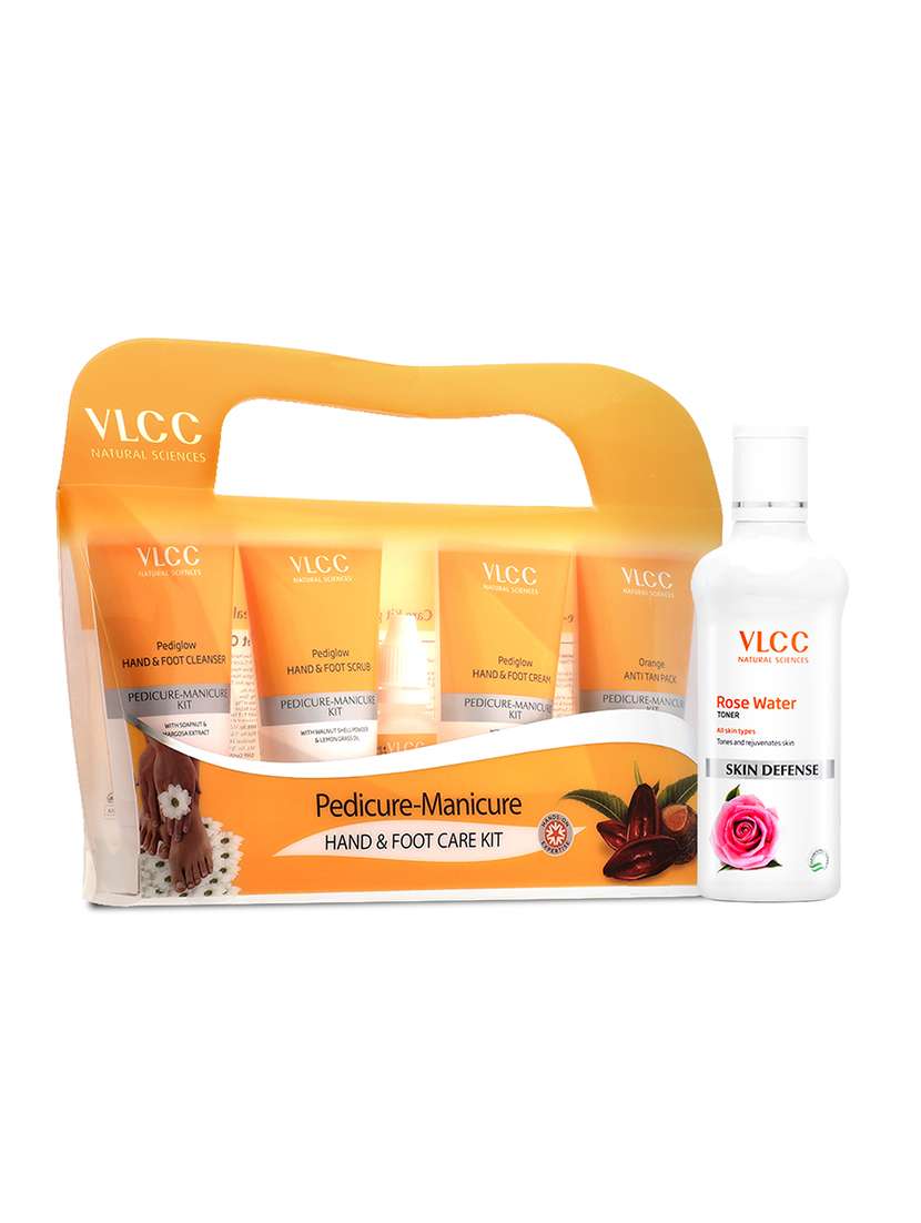 pedicure manicure kit & rose water toner combo