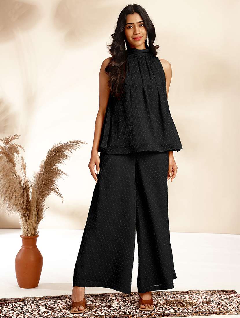 women black self-designed co-ord set