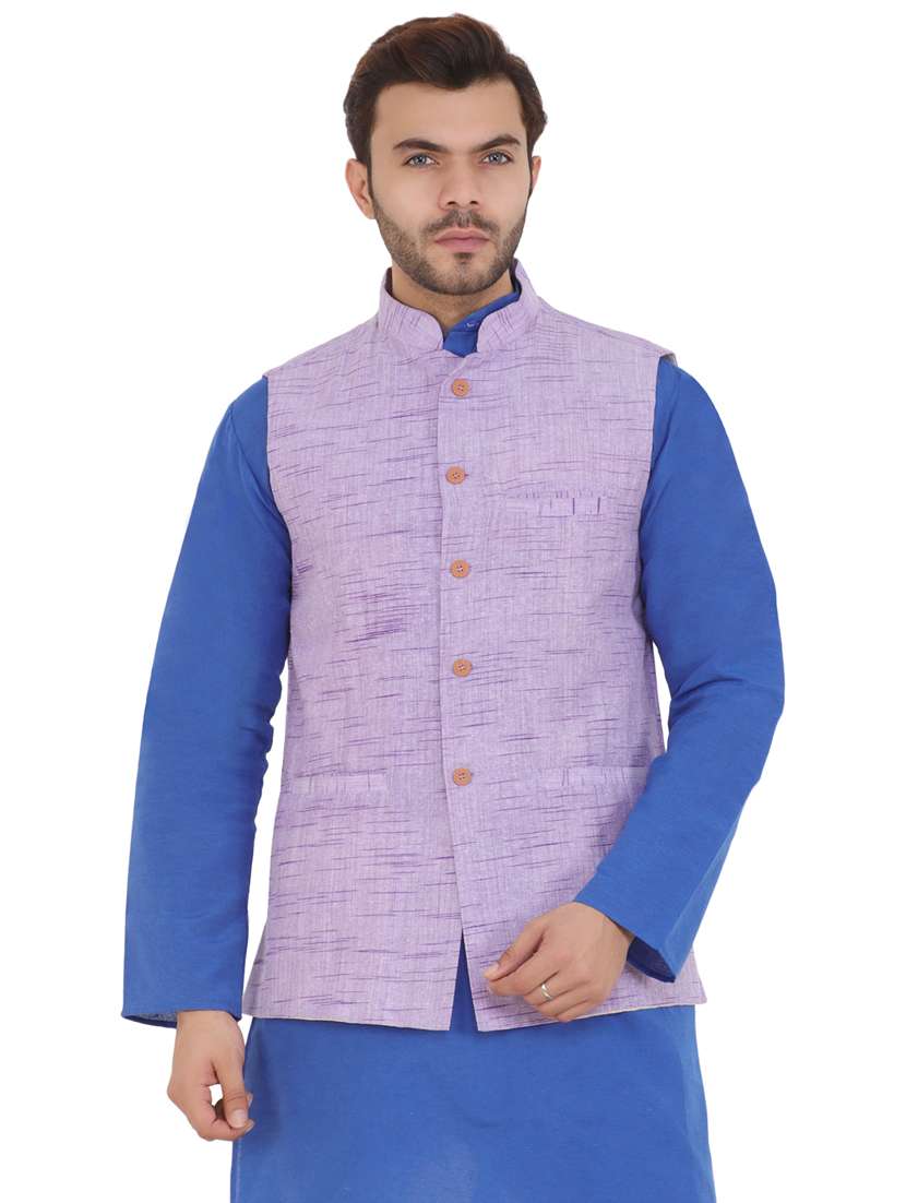 men self design nehru jacket