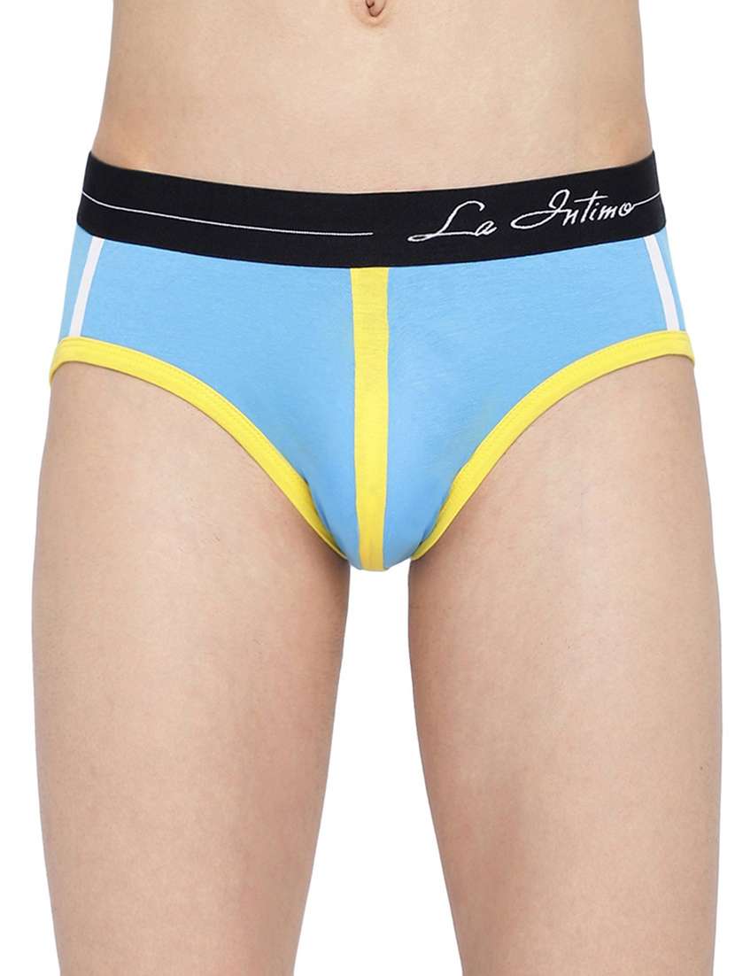 men color block low rise hipster briefs