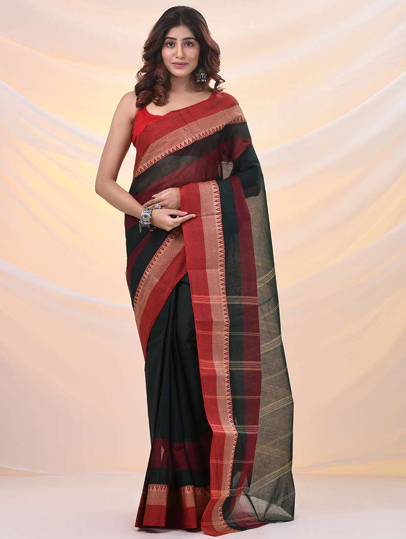 women self design tant saree