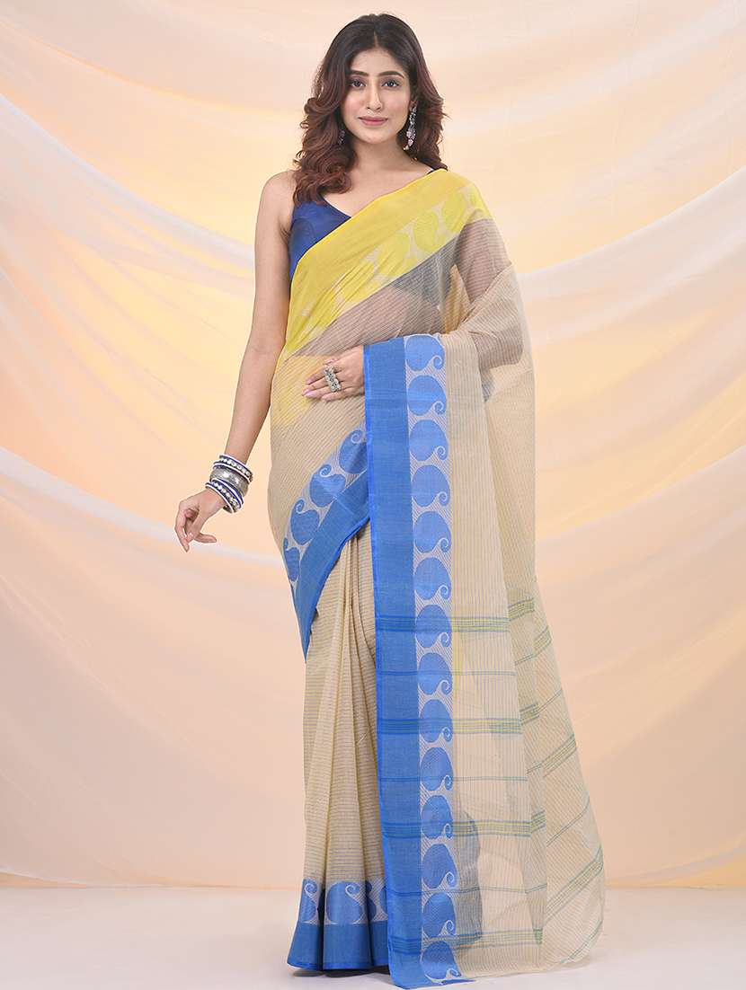 women self design tant saree