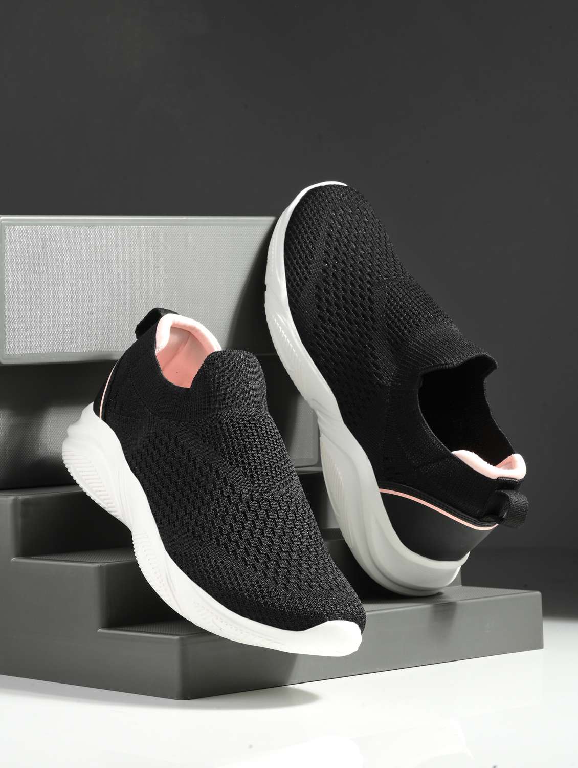 women black slip on sports shoe