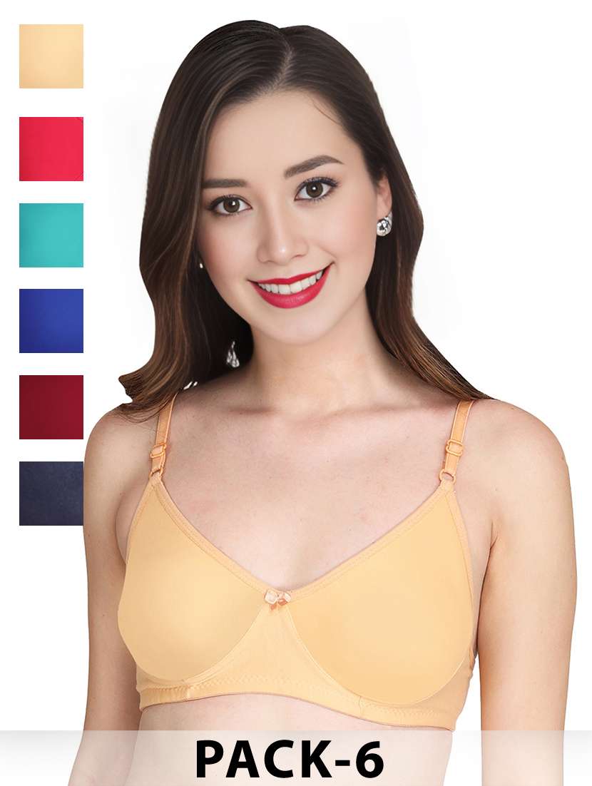 gold cotton combos bra