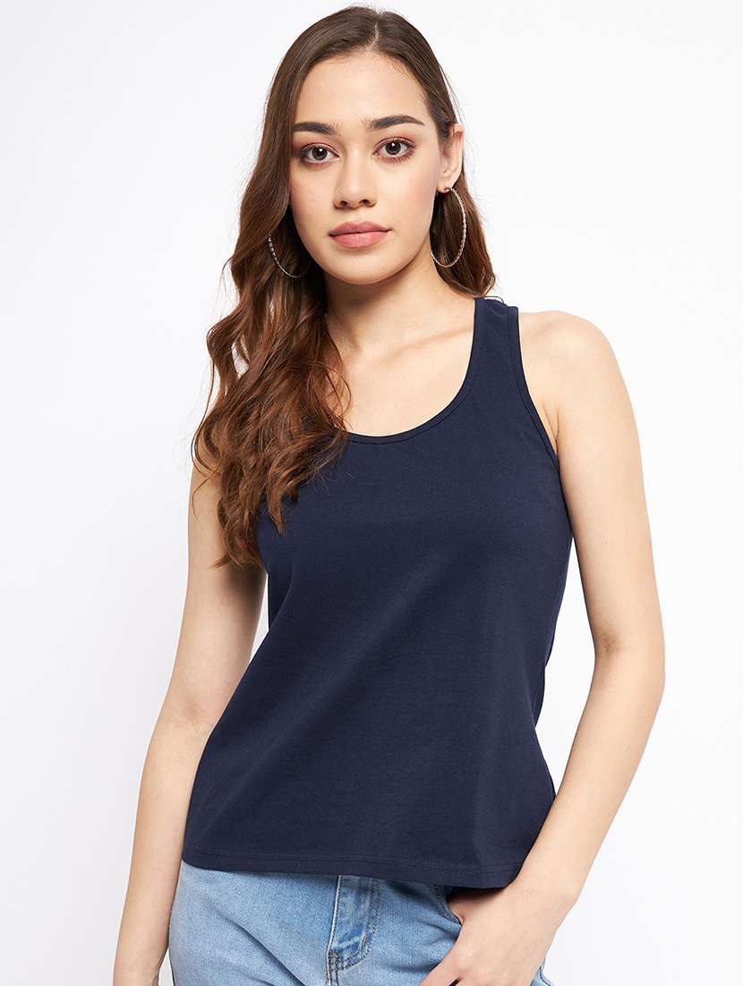 women solid sleeveless camisole