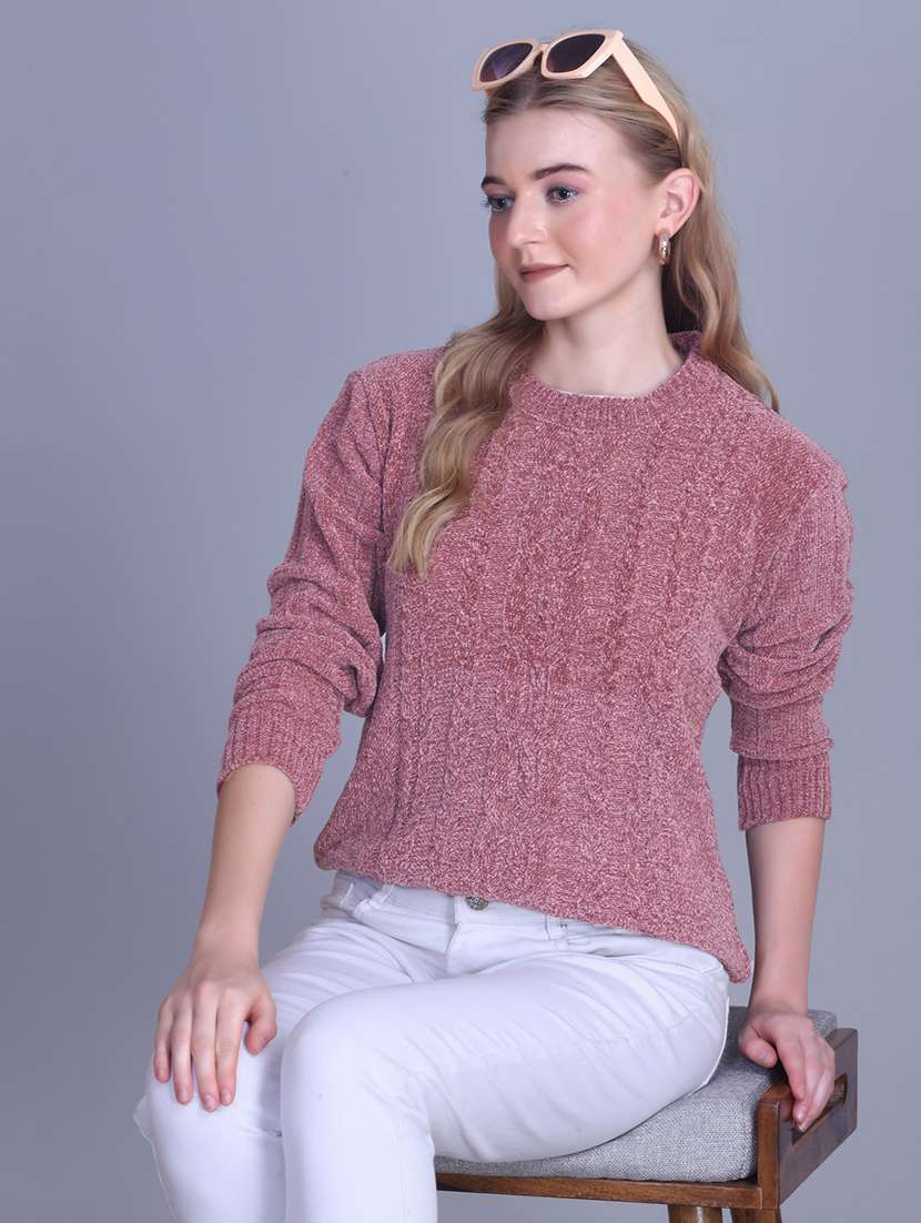 women self designed long sleeve pullover