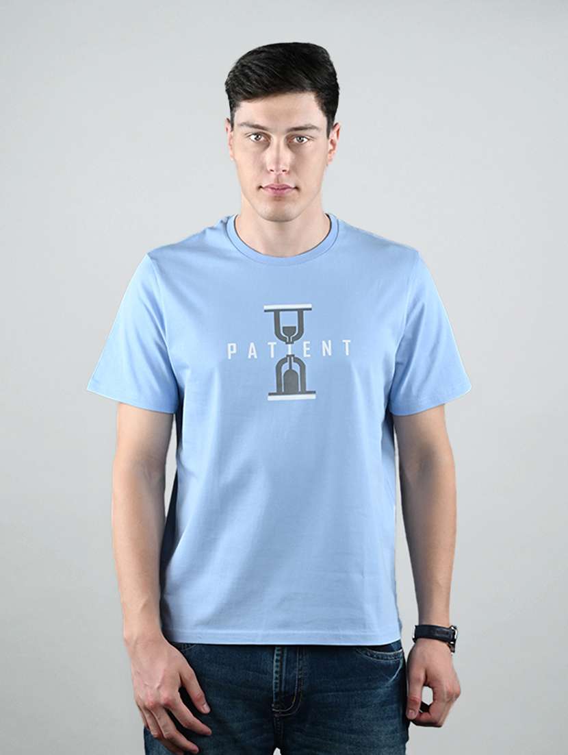 men printed short sleeve regular fit t-shirt