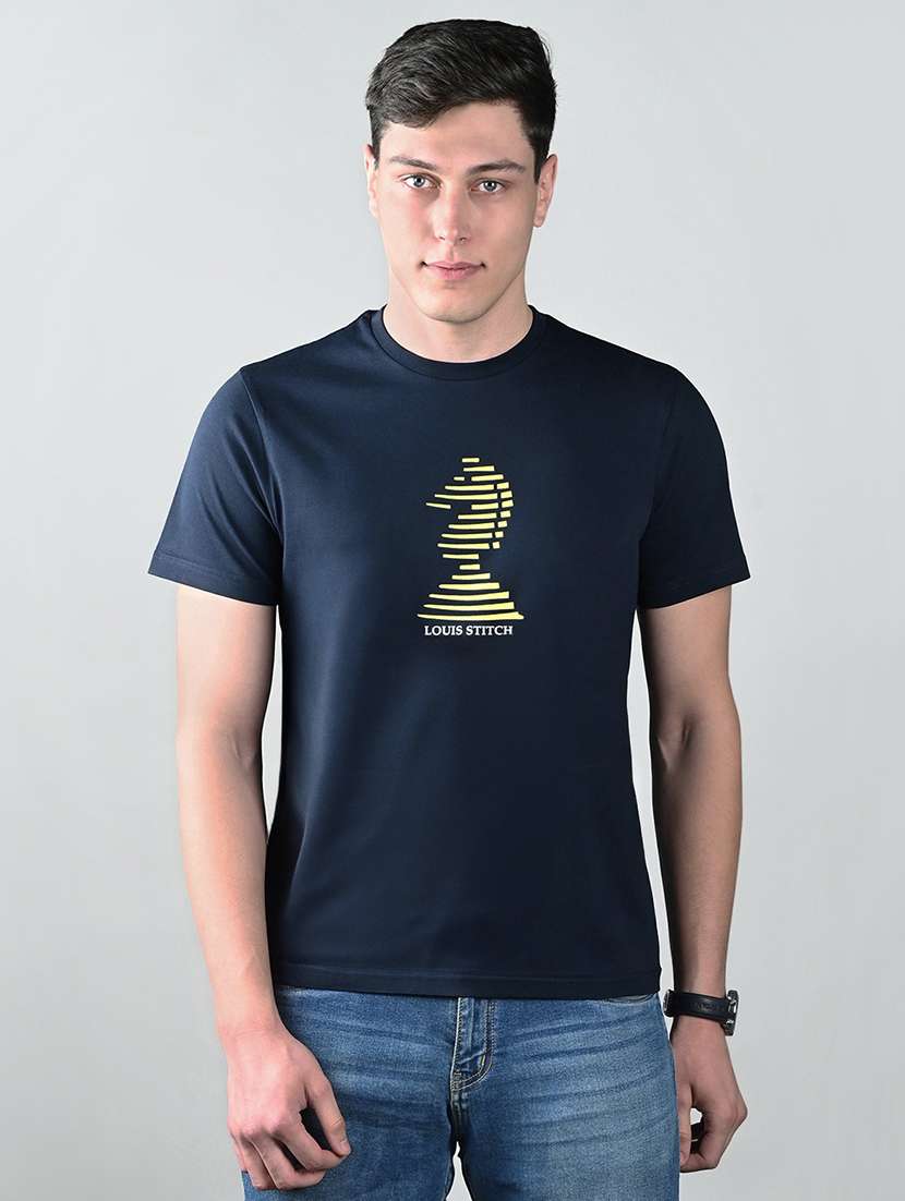 men printed short sleeve regular fit t-shirt