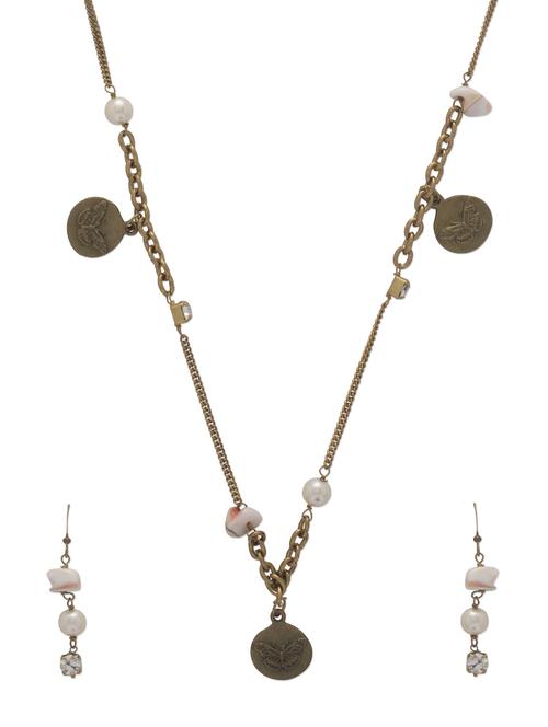 Stylish Butterfly Jewellery Set - Ivory Tag